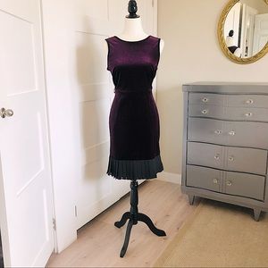 Evening/formal/purple velvet dress